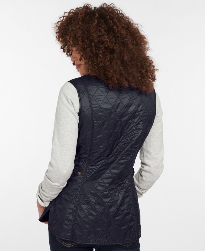 Women's Barbour Weste Wray Vest Black | LWIU-12867