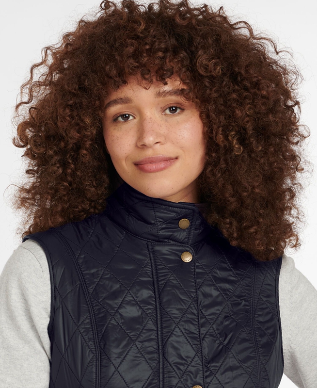 Women's Barbour Weste Wray Vest Black | LWIU-12867