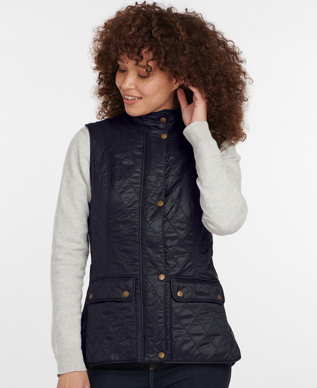 Women\'s Barbour Weste Wray Vest Black | LWIU-12867