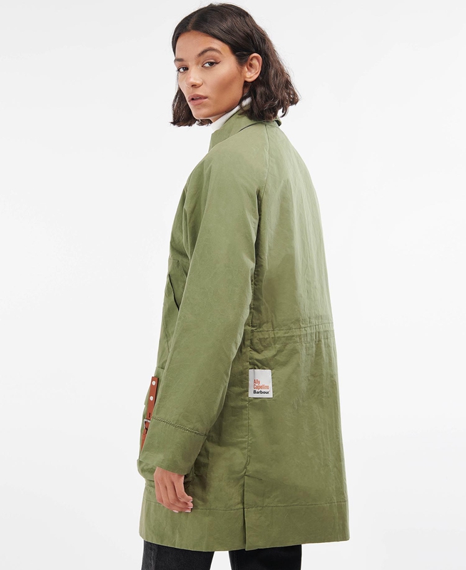 Women's Barbour x Ally Capellino Step Casual Jackets Green | EYNL-36419