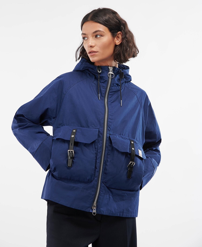 Women's Barbour x Ally Capellino Tip Casual Jackets Navy | RAVY-07396