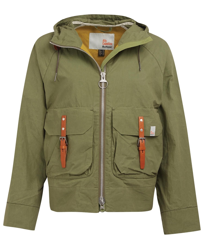 Women's Barbour x Ally Capellino Tip Casual Jackets Green | ZGHT-93215