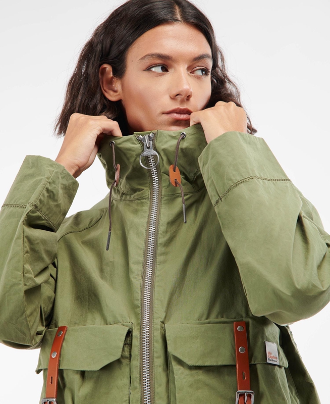 Women's Barbour x Ally Capellino Tip Casual Jackets Green | ZGHT-93215